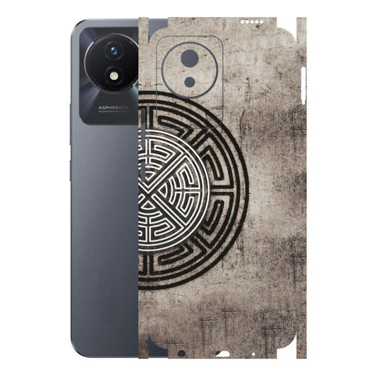 VIVO Y Series Phone Skins (All Models) - Mysterious Circular Design - 3D Embossed Finish (L-63) Vivo Y02T