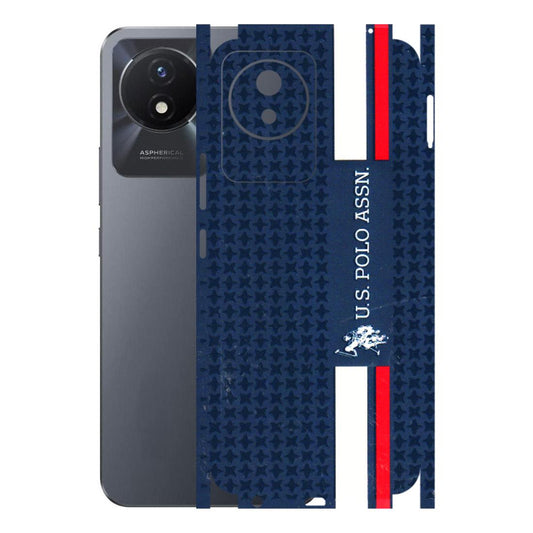 VIVO Y Series Phone Skins (All Models) - US POLO Designer Brand - 3D Embossed Finish (L-65) Vivo Y02T