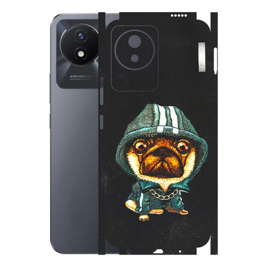 VIVO Y Series Phone Skins (All Models) - Puppy N Hoodie - 3D Embossed Finish (L-90) Vivo Y02T