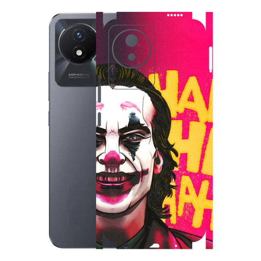 VIVO Y Series Phone Skins (All Models) - Joker Evil Laugh - 3D Embossed Finish (L-97) Vivo Y02T