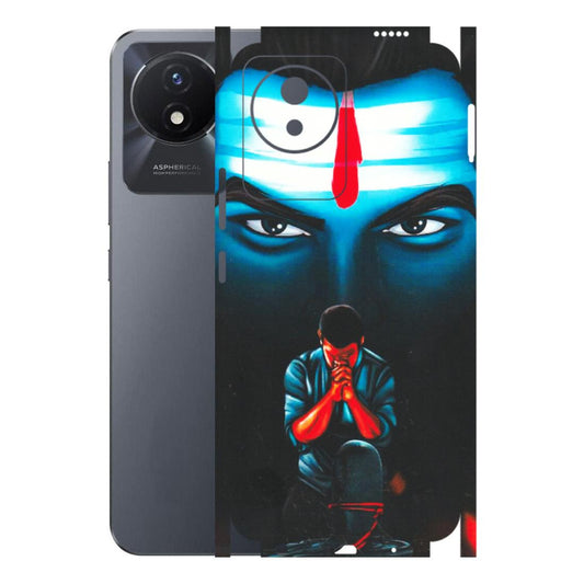 VIVO Y Series Phone Skins (All Models) - Mahakal Bhakt - Matte Finish (M-112) Vivo Y02T