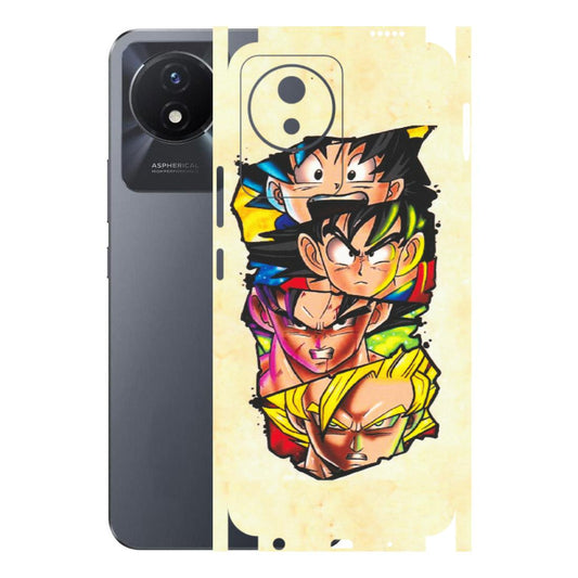 VIVO Y Series Phone Skins (All Models) - Angry Multi Anime - Matte Finish (M-113) Vivo Y02T