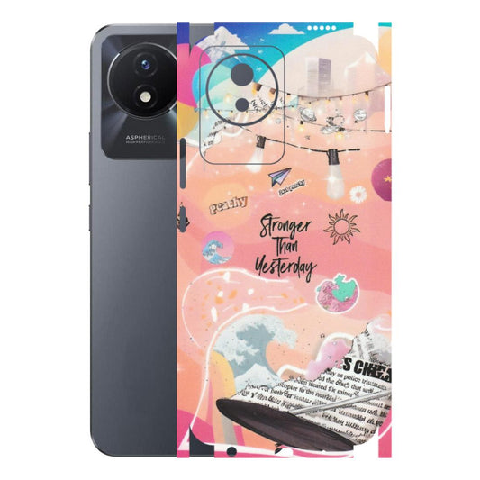 VIVO Y Series Phone Skins (All Models) - Stronger Then Yesterday - Matte Finish (M-128) Vivo Y02T