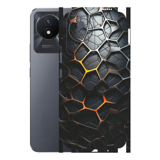 VIVO Y Series Phone Skins (All Models) - New Abstract Graphite Tiles - Matte Finish (M-130) Vivo Y02T