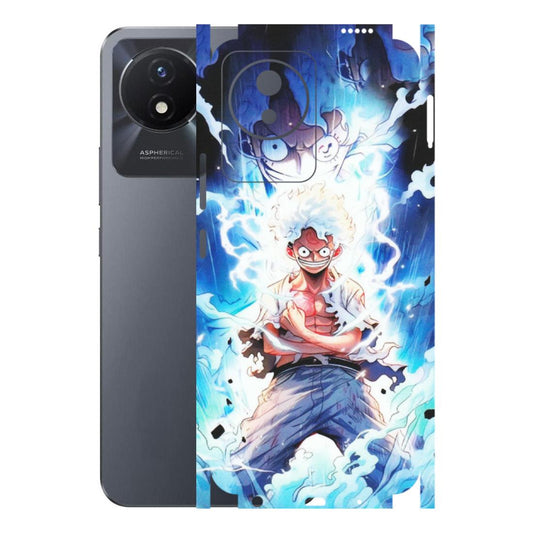 VIVO Y Series Phone Skins (All Models) - Blue Thunder Luffy Anime - Matte Finish (M-132) Vivo Y02T