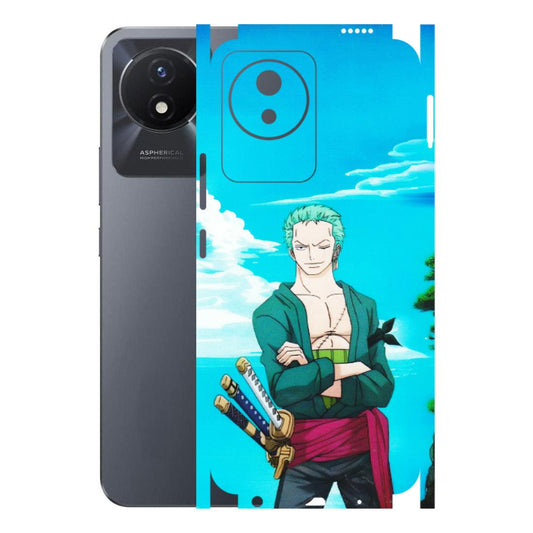 VIVO Y Series Phone Skins (All Models) - Cool Swordman Zoro Anime - Matte Finish (M-143) Vivo Y02T