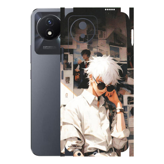 VIVO Y Series Phone Skins (All Models) - Gojo Satoru Jujustu Kaisen Anime - Matte Finish (M-156) Vivo Y02T