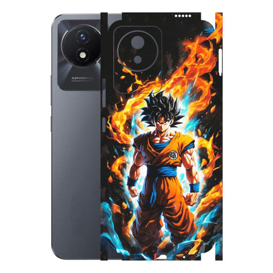VIVO Y Series Phone Skins (All Models) - Goku Transformation Anime - Matte Finish (M-159) Vivo Y02T