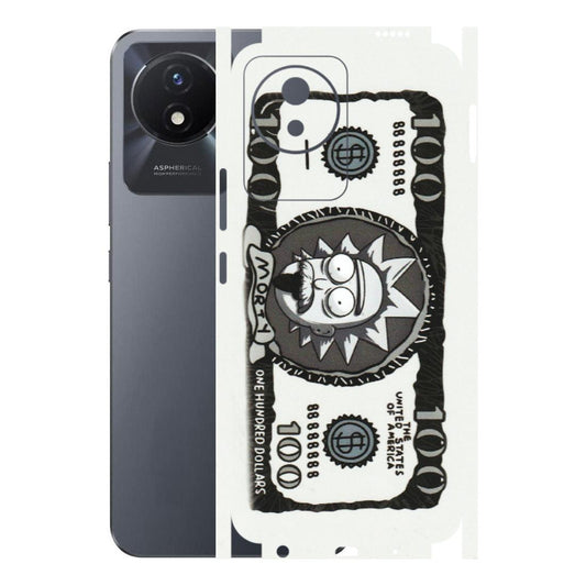 VIVO Y Series Phone Skins (All Models) - Rick And Morty Hundred Dollar Anime - Matte Finish (M-161) Vivo Y02T