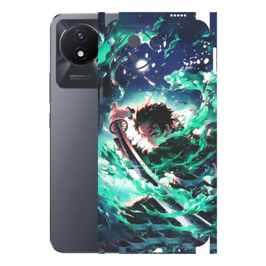 VIVO Y Series Phone Skins (All Models) - Sword Fighter Anime - Matte Finish (M-29) Vivo Y02T
