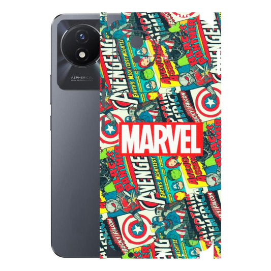 VIVO Y Series Phone Skins (All Models) - Marvel Comic Lover - Matte Finish (M-30) Vivo Y02T