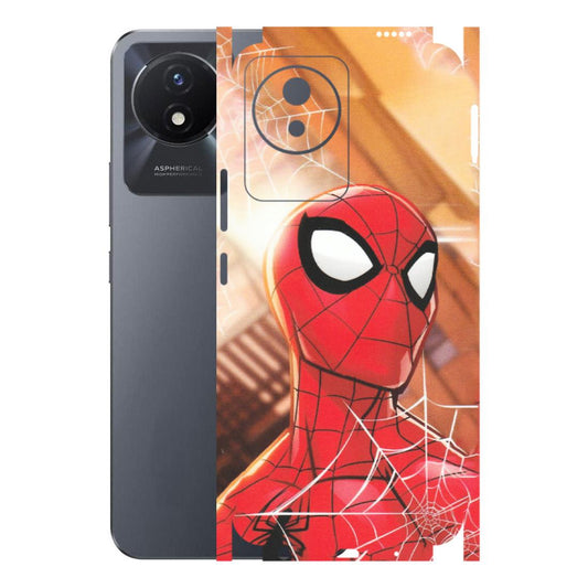 VIVO Y Series Phone Skins (All Models) - Spiderman Face New - Matte Finish (M-41) Vivo Y02T
