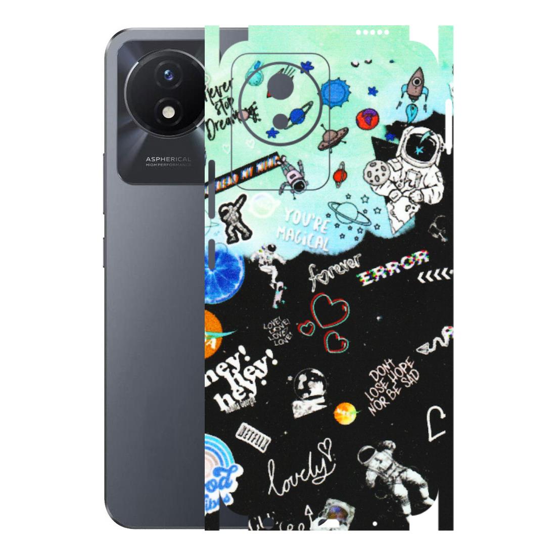 VIVO Y Series Phone Skins (All Models) - Living In A Space Dream - Matte Finish (M-46) Vivo Y02T