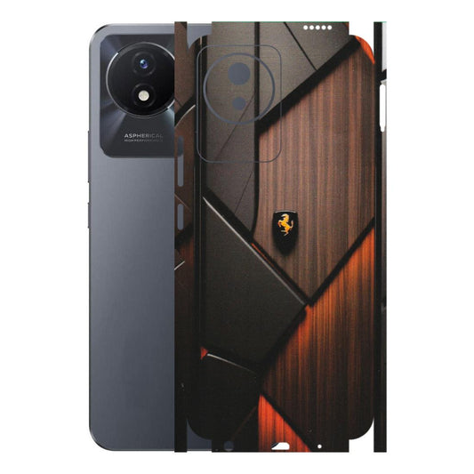 VIVO Y Series Phone Skins (All Models) - Lambo Beauty Wood Pattern Sober - Matte Finish (M-51) Vivo Y02T