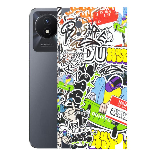 VIVO Y Series Phone Skins (All Models) - Dope Graffiti - Matte Finish (M-61) Vivo Y02T