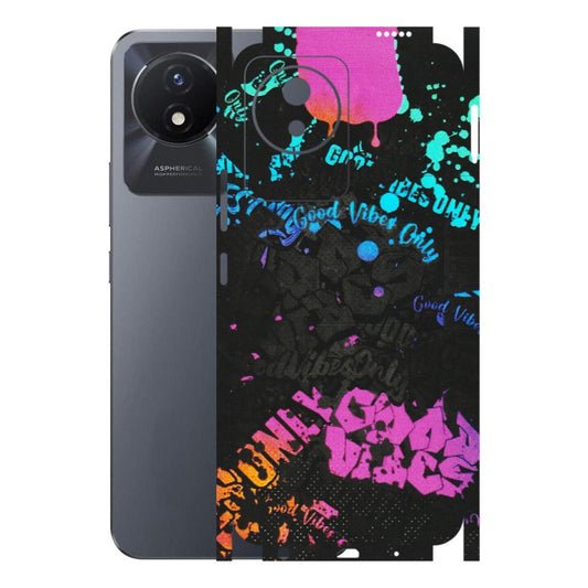 VIVO Y Series Phone Skins (All Models) - Majestic Black Vibes - Matte Finish (M-62) Vivo Y02T
