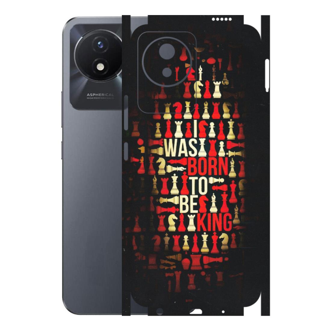 VIVO Y Series Phone Skins (All Models) - Born To Be King - Matte Finish (M-73) Vivo Y02T