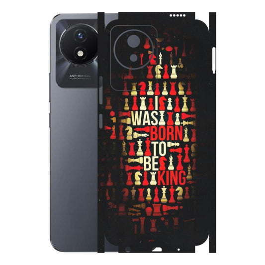 VIVO Y Series Phone Skins (All Models) - Born To Be King - Matte Finish (M-73) Vivo Y02T
