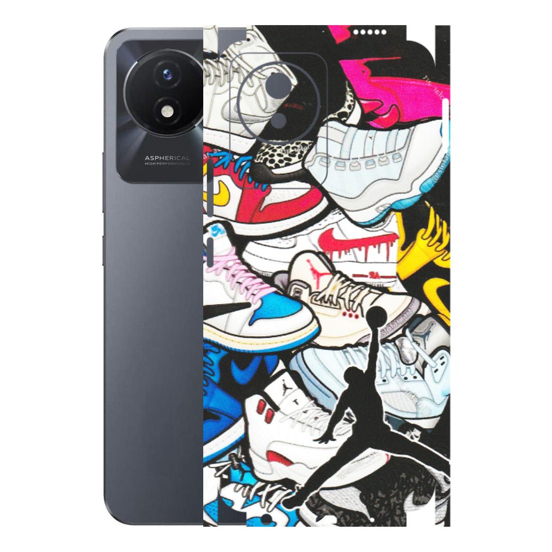 VIVO Y Series Phone Skins (All Models) - Jordan Sneakers Fan - Matte Finish (M-80) Vivo Y02T