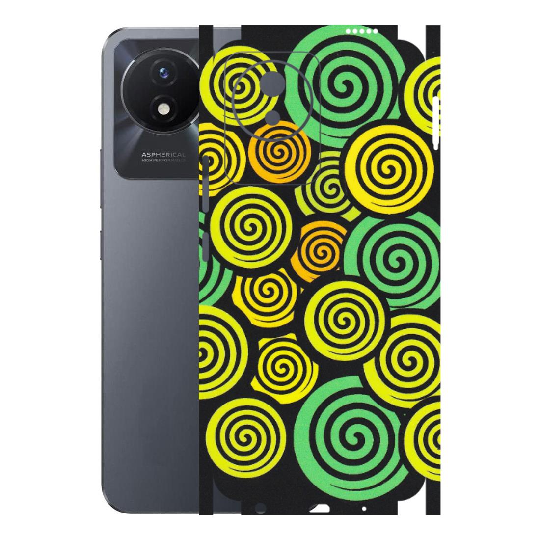VIVO Y Series Phone Skins (All Models) - Crazy Spiral - Matte Finish (M-91) Vivo Y02T