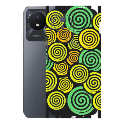 VIVO Y Series Phone Skins (All Models) - Crazy Spiral - Matte Finish (M-91) Vivo Y02T