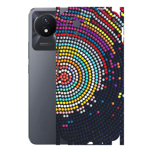 VIVO Y Series Phone Skins (All Models) - Rainbow Dot Mandala - Matte Finish (M-97) Vivo Y02T