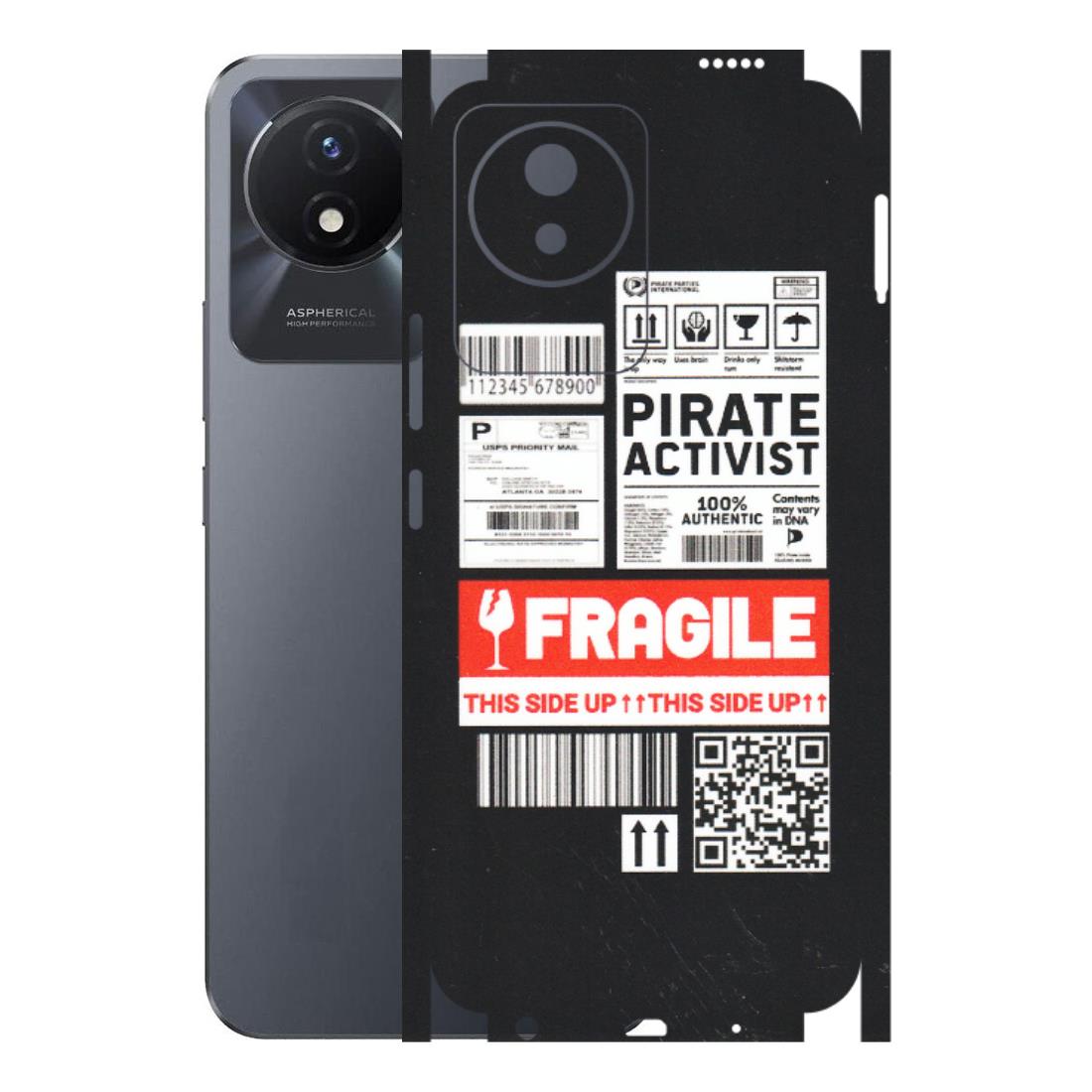 VIVO Y Series Phone Skins (All Models) - Handle With Care - Matte Finish (M-99) Vivo Y02T