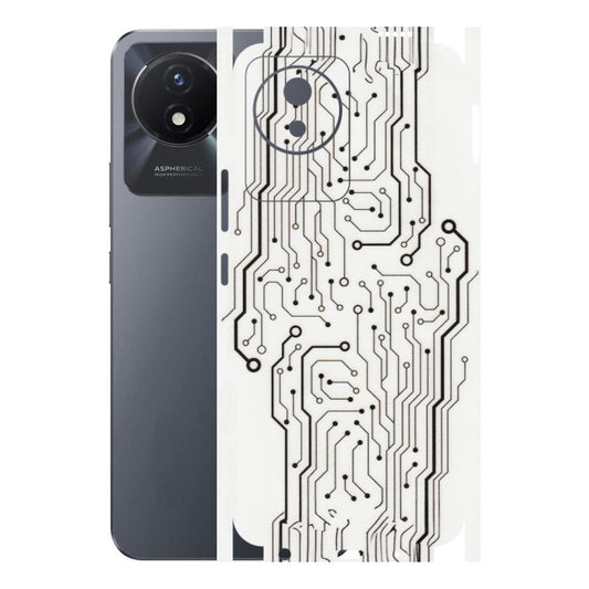 VIVO Y Series Phone Skins (All Models) - Tech Circuits - Transparent Finish (T-03) Vivo Y02T