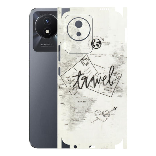 VIVO Y Series Phone Skins (All Models) - Travel Ticket - Transparent Finish (T-06) Vivo Y02T