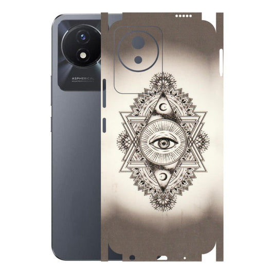 VIVO Y Series Phone Skins (All Models) - Illuminati Great Eye - Transparent Finish (T-14) Vivo Y02T