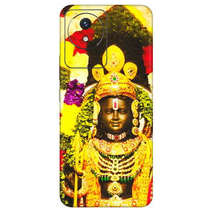 VIVO Y Series Phone Skins (All Models) - Ram Lalla Ayodhya - 3D Embossed Finish (L-103) Vivo Y02