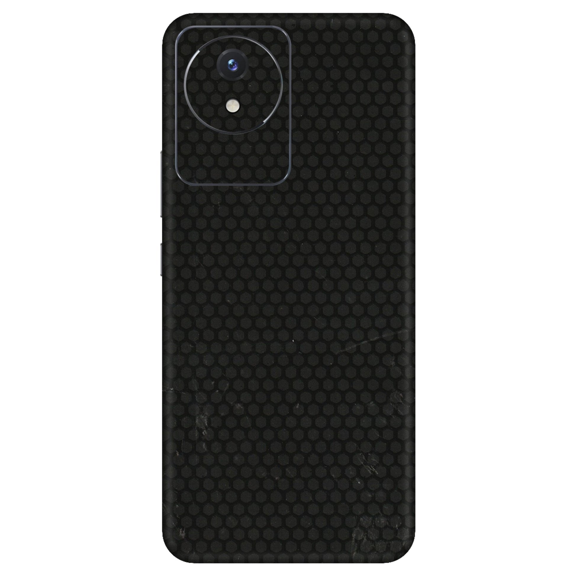 VIVO Y Series Phone Skins (All Models) - Black honeycomb - 3D Embossed Finish (L-114) Vivo Y02