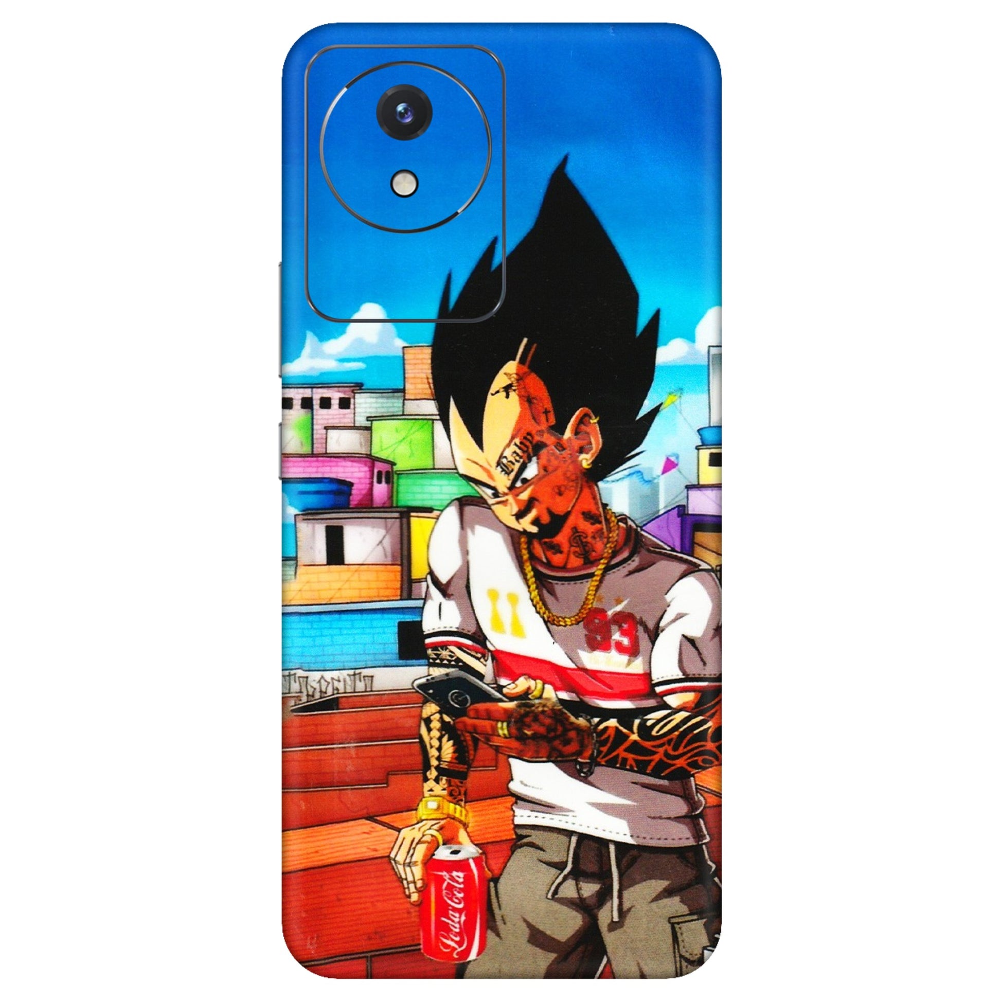 VIVO Y Series Phone Skins (All Models) - Vegeta - 3D Embossed Finish (L-136) Vivo Y02