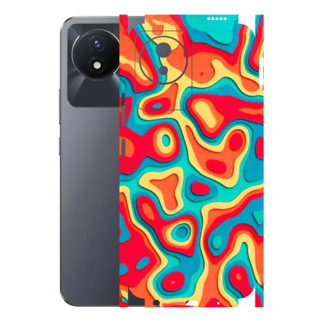 VIVO Y Series Phone Skins (All Models) - Abstract Swirl - 3D Embossed Finish (L-150) Vivo Y02