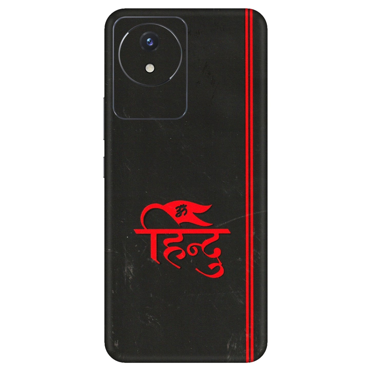 VIVO Y Series Phone Skins (All Models) - Hindu Black - 3D Embossed Finish (L-153) Vivo Y02