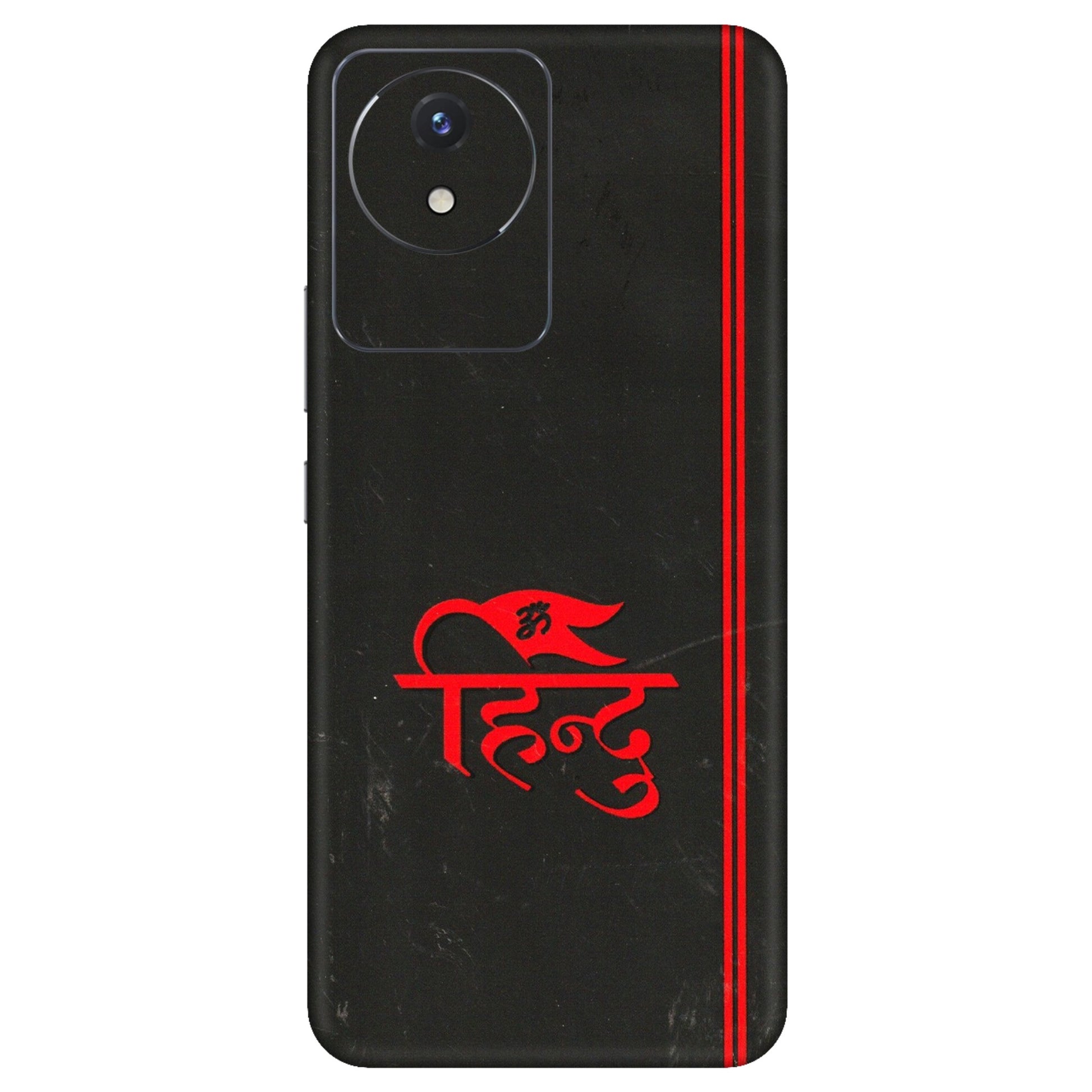 VIVO Y Series Phone Skins (All Models) - Hindu Black - 3D Embossed Finish (L-153) Vivo Y02