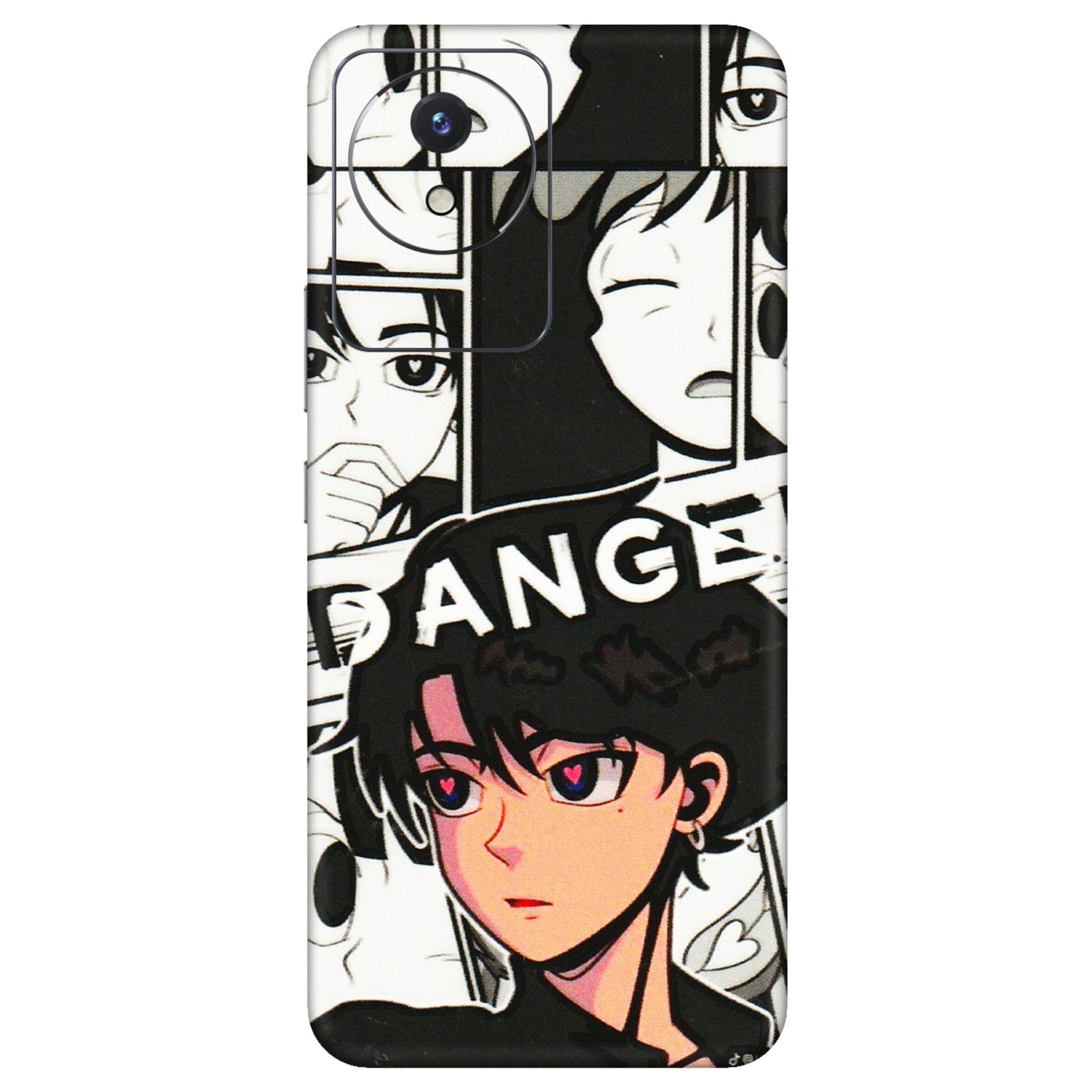 VIVO Y Series Phone Skins (All Models) - Danger Anime - 3D Embossed Finish (L-155) Vivo Y02