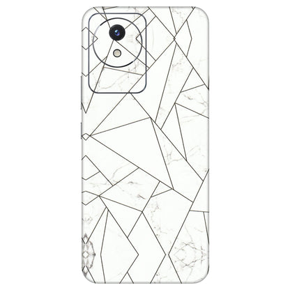VIVO Y Series Phone Skins (All Models) - Luxury White Marble Effect - 3D Embossed Finish (L-168) Vivo Y02