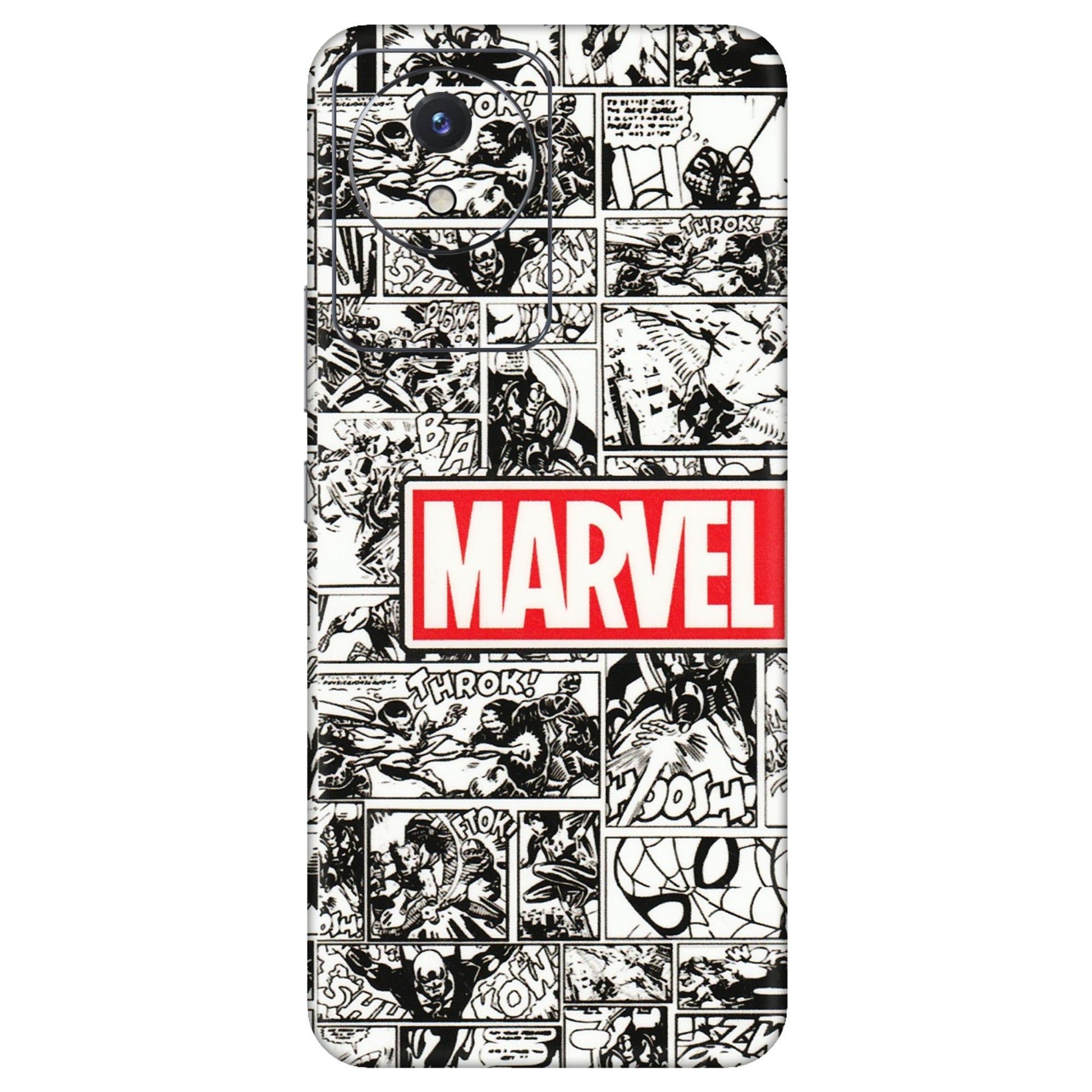 VIVO Y Series Phone Skins (All Models) - Marvel Comic - 3D Embossed Finish (L-171) Vivo Y02