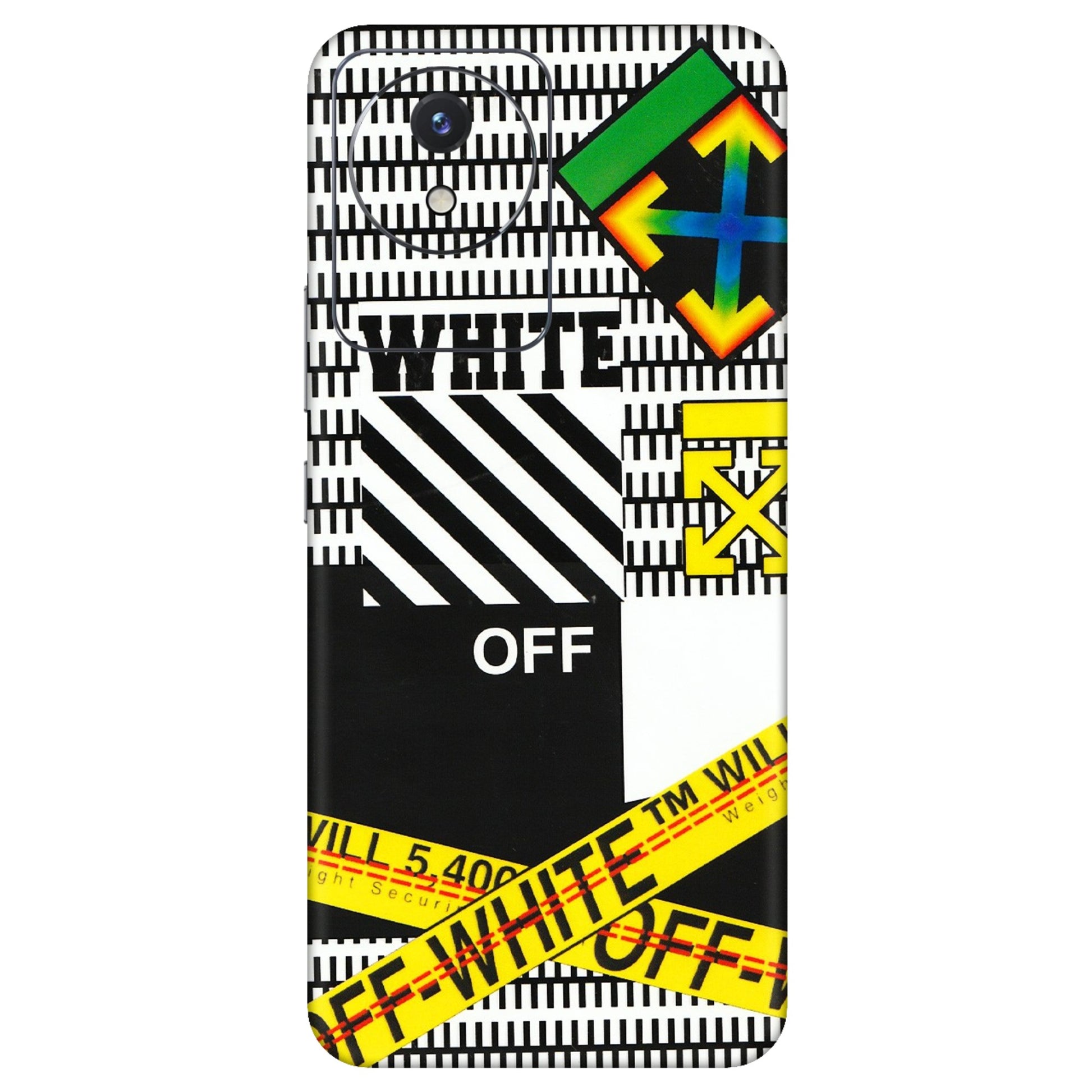 VIVO Y Series Phone Skins (All Models) - White Off Abstract - 3D Embossed Finish (L-172) Vivo Y02
