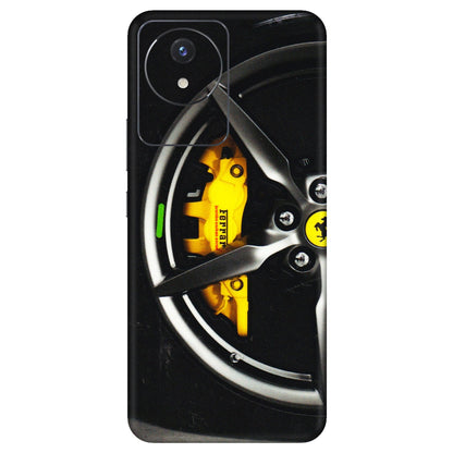VIVO Y Series Phone Skins (All Models) - Ferrari Wheel Alloy - 3D Embossed Finish (L-173) Vivo Y02