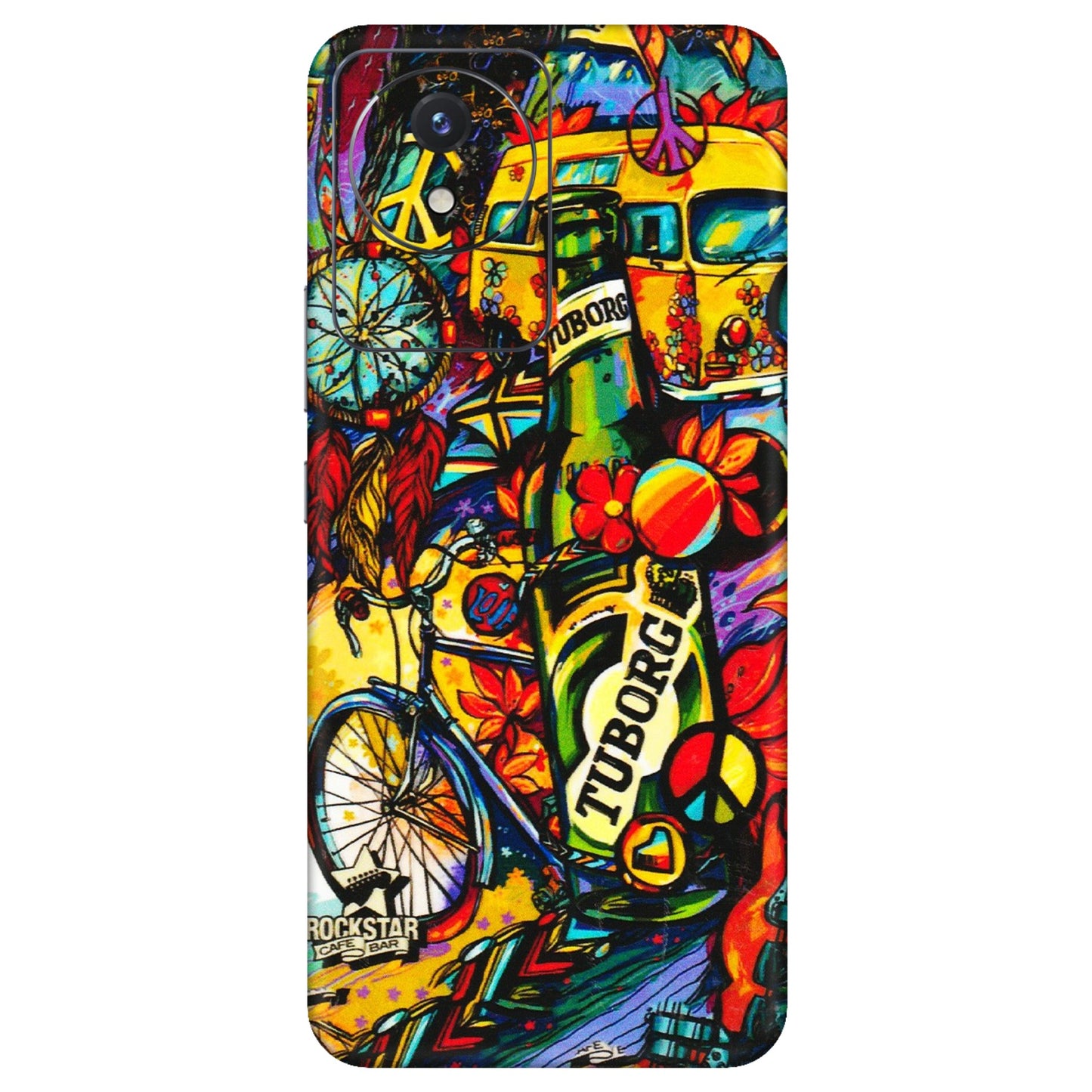 VIVO Y Series Phone Skins (All Models) - Cool Beer Bottle - 3D Embossed Finish (L-193) Vivo Y02