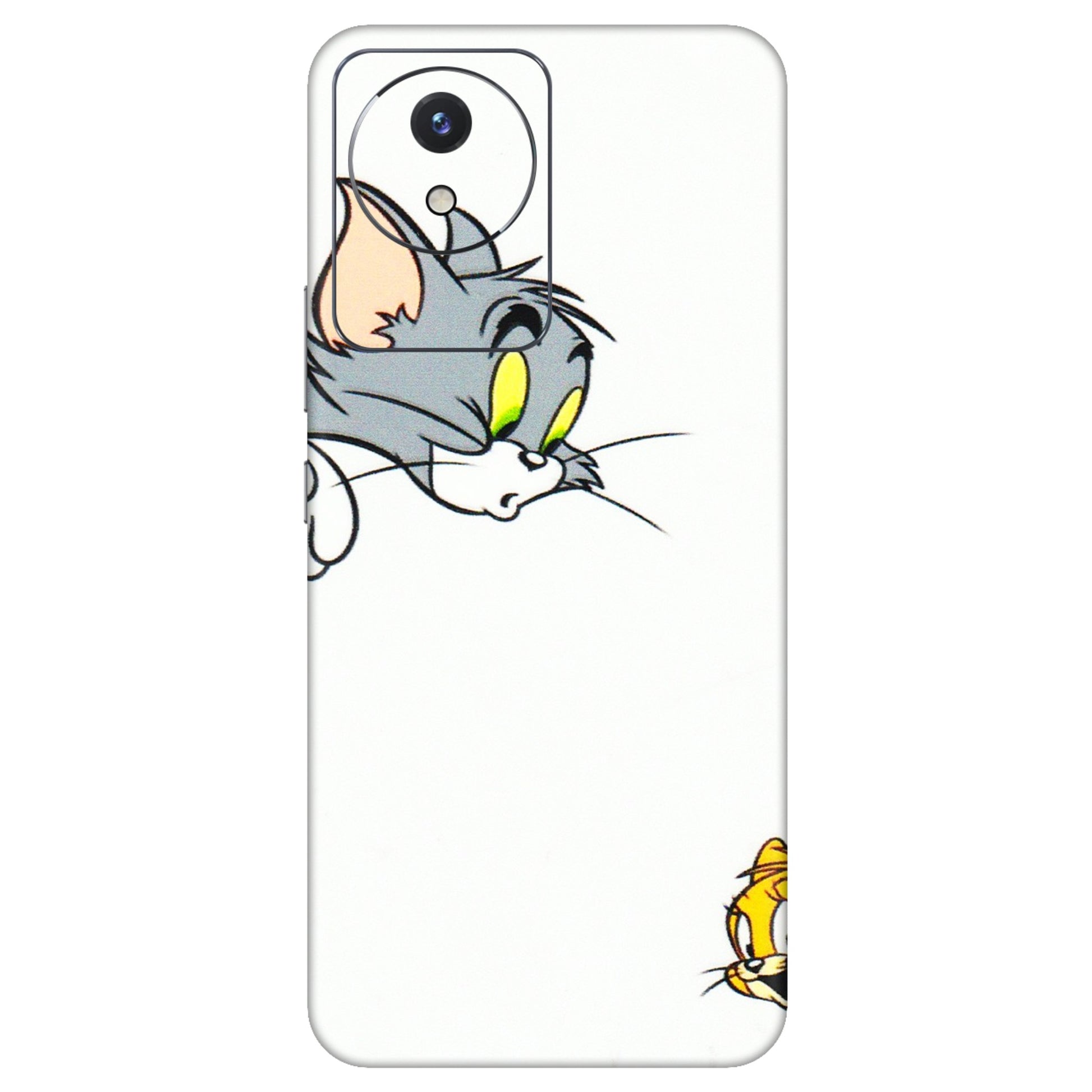 VIVO Y Series Phone Skins (All Models) - Cute Tom And Jerry - 3D Embossed Finish (L-220) Vivo Y02