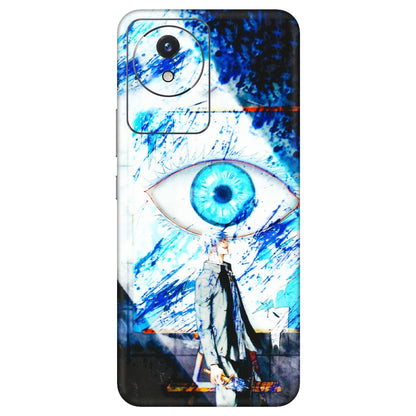 VIVO Y Series Phone Skins (All Models) - Gojo Satoru evil eye - 3D Embossed Finish (L-239) Vivo Y02