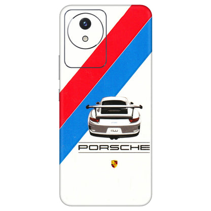 VIVO Y Series Phone Skins (All Models) - Porche Car Sober Logo - 3D Embossed Finish (L-248) Vivo Y02