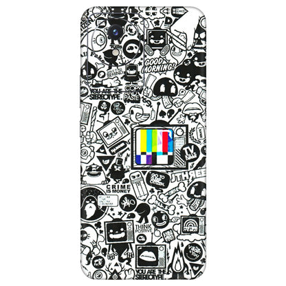 VIVO Y Series Phone Skins (All Models) - Doodles Positive Art - 3D Embossed Finish (L-263) Vivo Y02