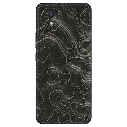 VIVO Y Series Phone Skins (All Models) - Abstract White Line Map - 3D Embossed Finish (L-269) Vivo Y02