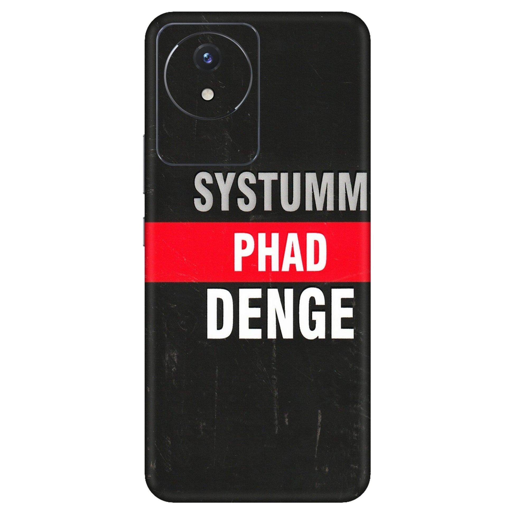 VIVO Y Series Phone Skins (All Models) - Systumm Phad Denge - 3D Embossed Finish (L-278) Vivo Y02