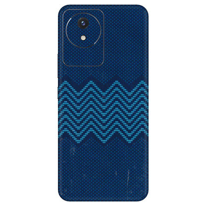 VIVO Y Series Phone Skins (All Models) - Blue Sober Waves - 3D Embossed Finish (L-306) Vivo Y02