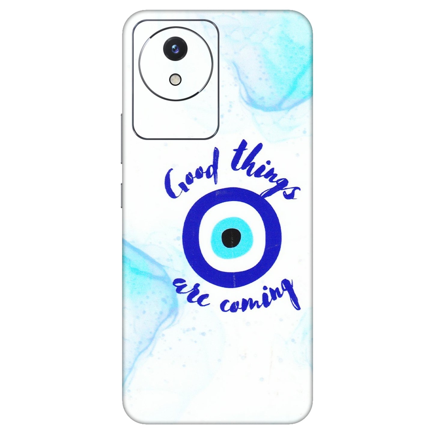 VIVO Y Series Phone Skins (All Models) - Evil Eye Good Things Are Coming - 3D Embossed Finish (L-322) Vivo Y02
